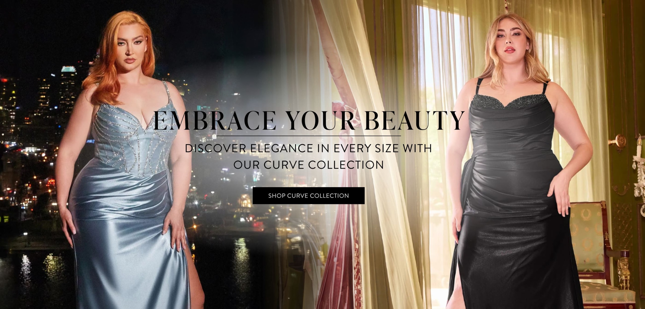 The Dress Shop curve collection 2025 banner