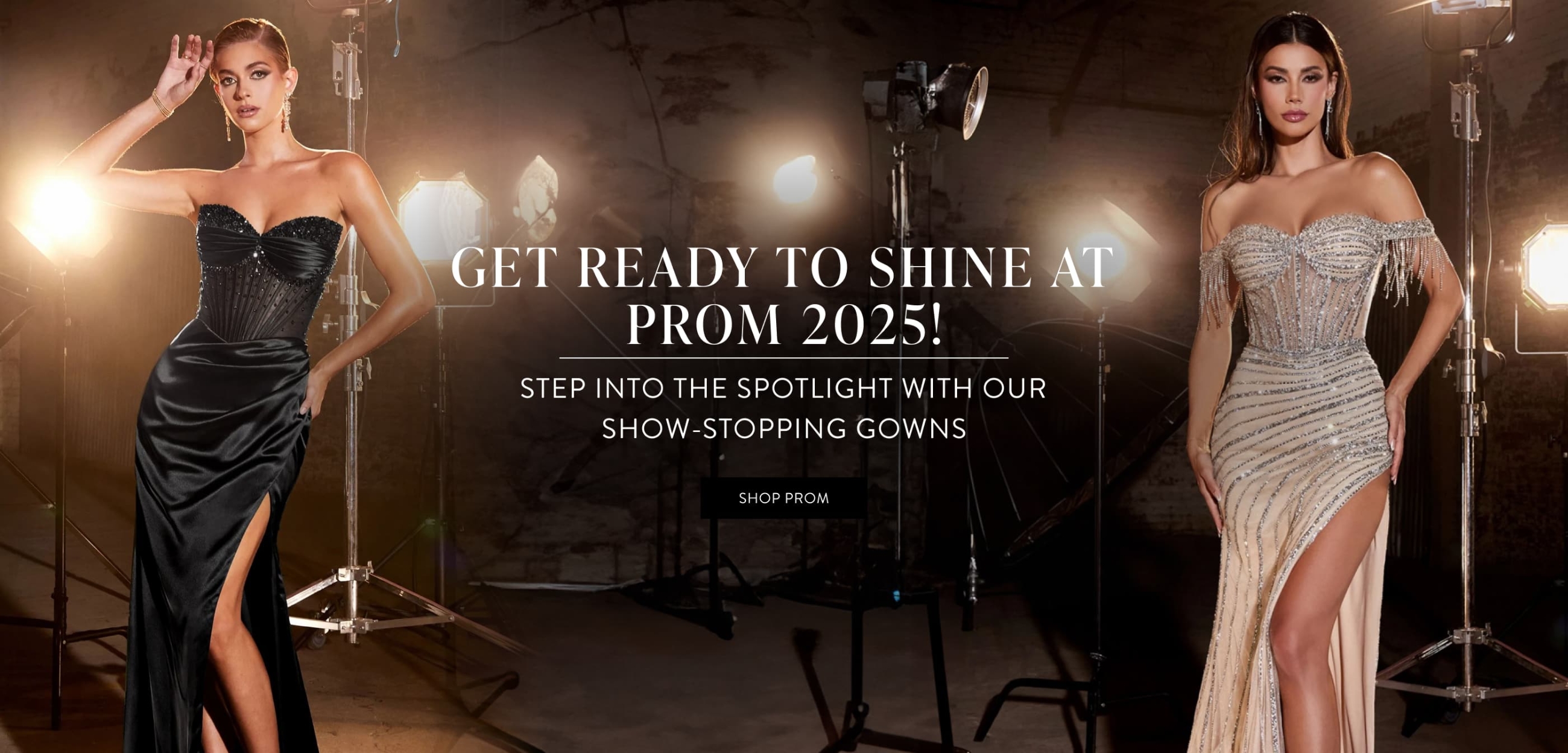 The Dress Shop prom 2025 banner