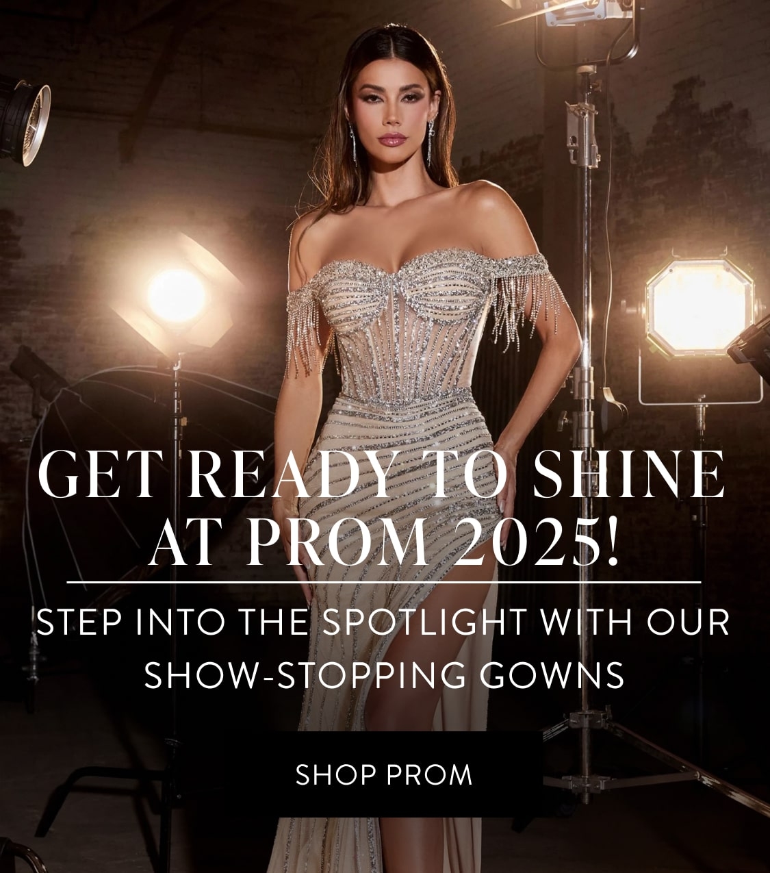 The Dress Shop prom 2025 banner